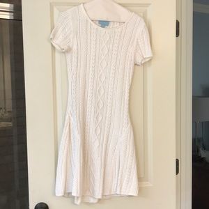 Ivory Sweater dress - beautiful detail!